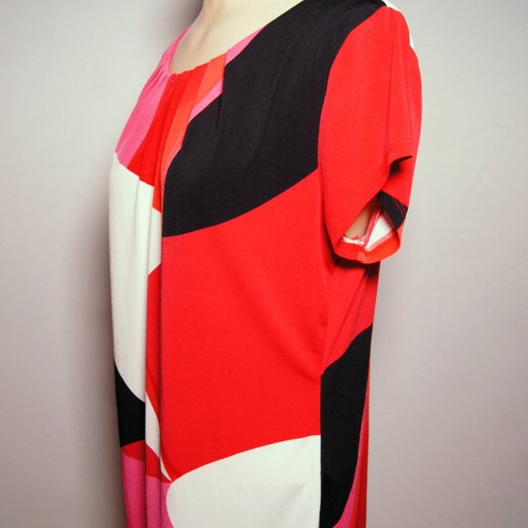 Worthington Womens Crew Neck Short-sleeved blouse, Petite Large - Picture 2 of 5